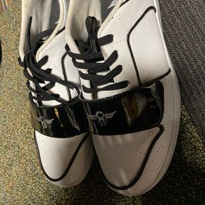 Creative rec tuxedo pattern sneakers